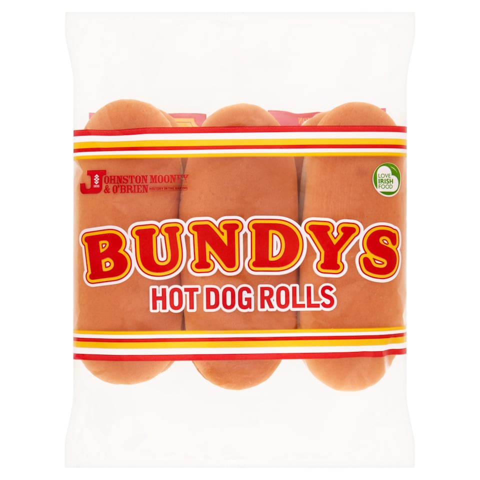 Bundys Hot Dog Rolls 6 Pack