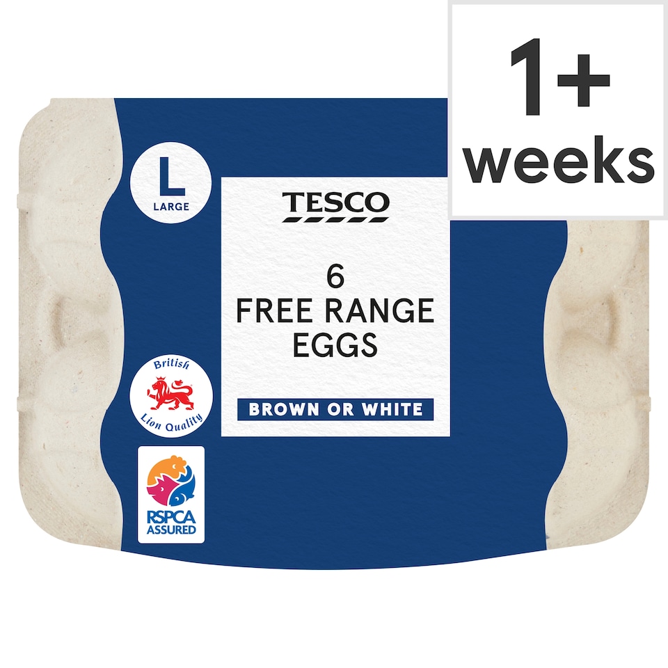 Tesco Large Free Range Eggs 6 Pack