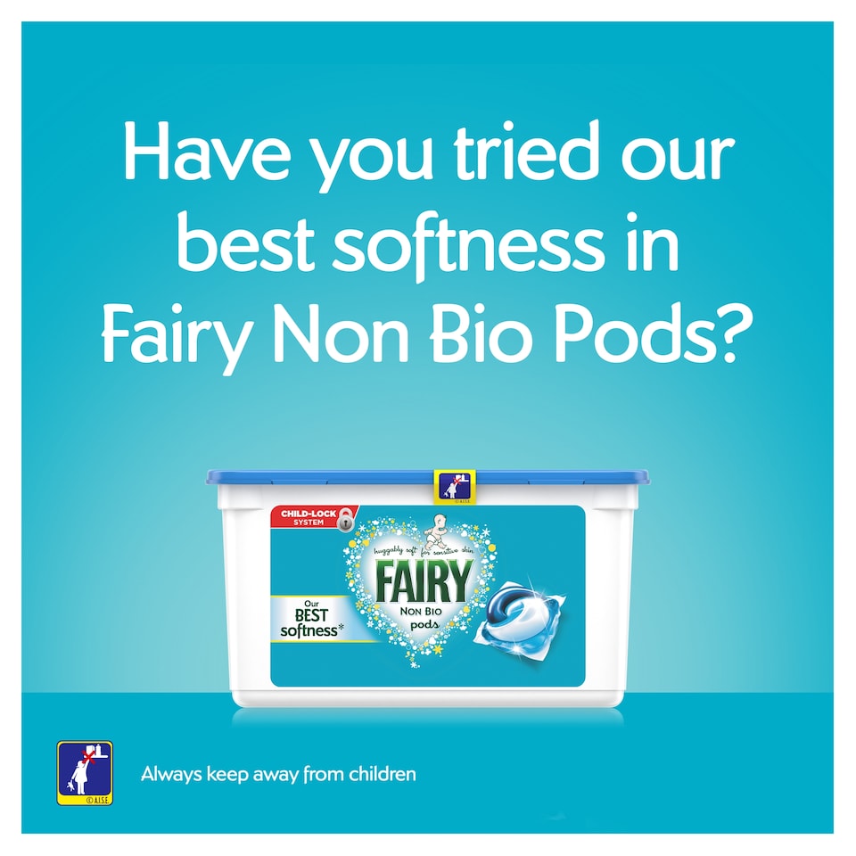 image 1 of Fairy Non Biological Washing Liquid Detergent 70 Washes 2450Ml