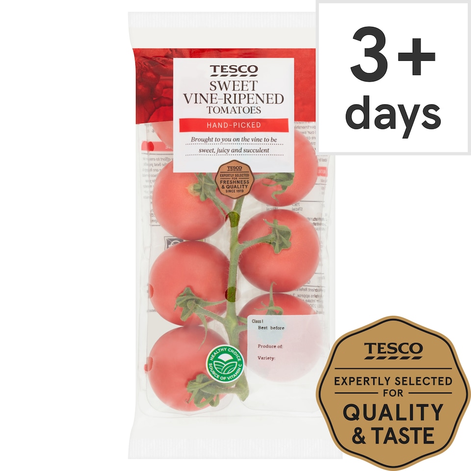 image 1 of Tesco Sweet Vine Ripened Tomatoes 255G