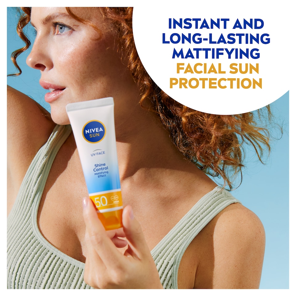 image 1 of NIVEA SUN UV Face Shine Control Sun Cream SPF 50 50ml