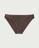 image 4 of F&F Metallic Bikini Bottoms in Chocolate
