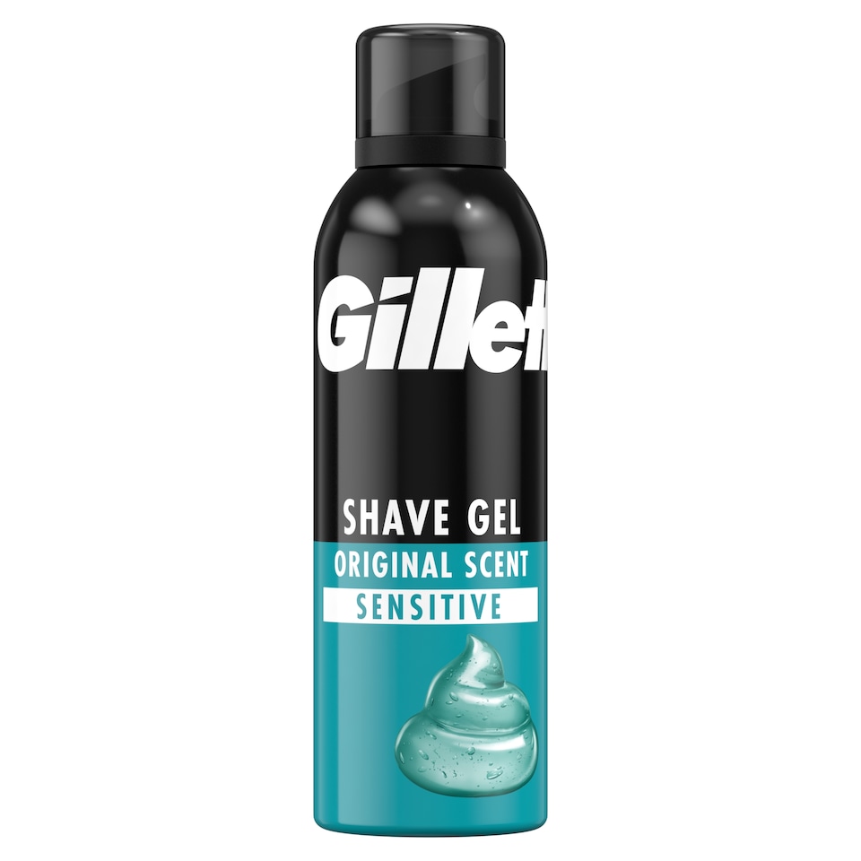 image 1 of Gillette Sensitive Skin Shaving Gel 200ml