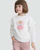 image 1 of F&F Girls Pure Cotton Fairy Print Long Sleeved Top in Cream