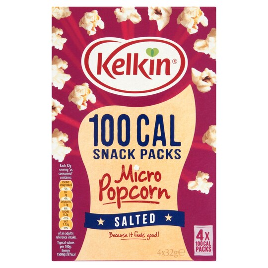 Kelkin 100 Calorie Microwave Popcorn 235G