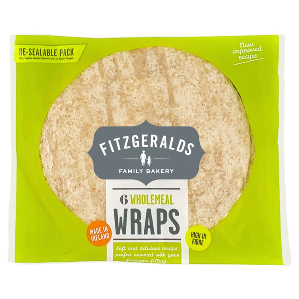 Fitzgeralds Wholemeal Wraps 370G