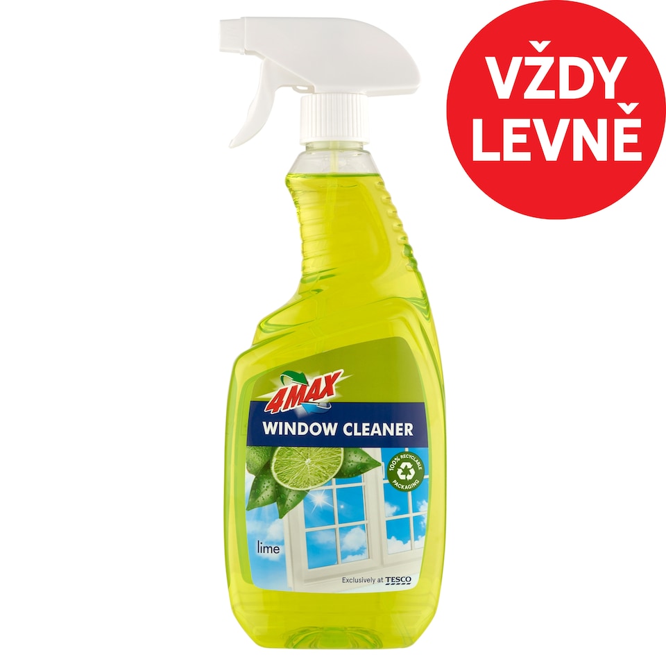 4MAX Lime čistící prostředek na okna 750ml