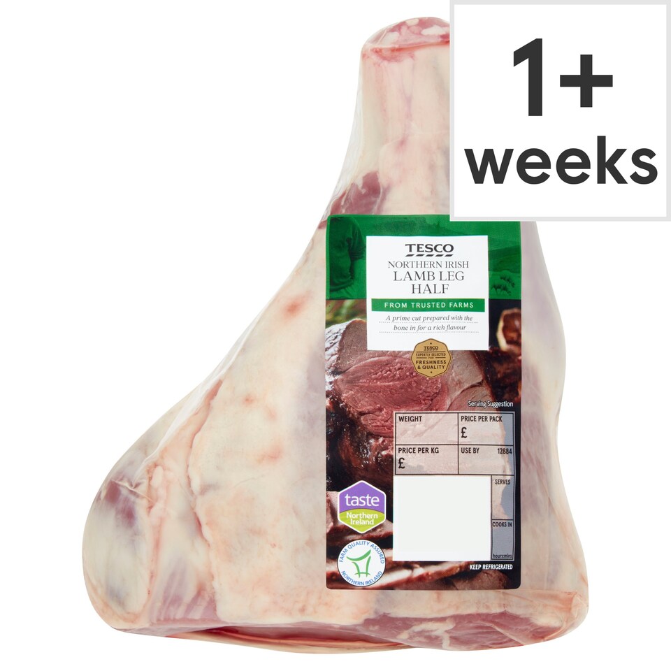 Tesco Northern Irish Lamb Leg Half 750g - 1.7Kg