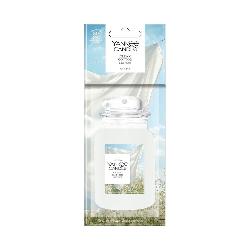 image 1 of Yankee Candle Clean Cotton Car Air Freshener