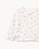 image 3 of F&F Baby 3-Piece Pure Cotton Pointelle Floral Cardigan, Bodysuit and Leggings Set in White