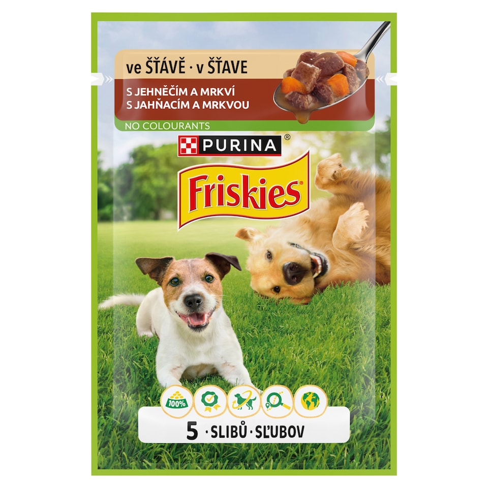 Friskies Adult kapsička pre psov jahňacie v šťave 85 g