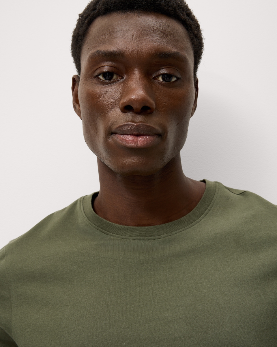 image 1 of F&F Pure Cotton T-Shirt in Khaki