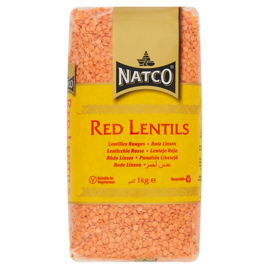 Natco Red Lentils 1Kg Tesco Groceries