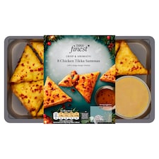 Tesco Finest 8 Chicken Tikka Samosas 230G