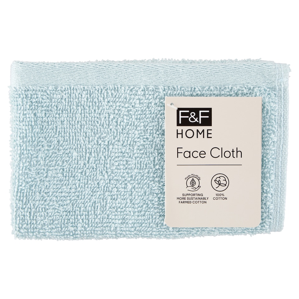 F&F Home világoskék arctörlő 30 cm x 30 cm