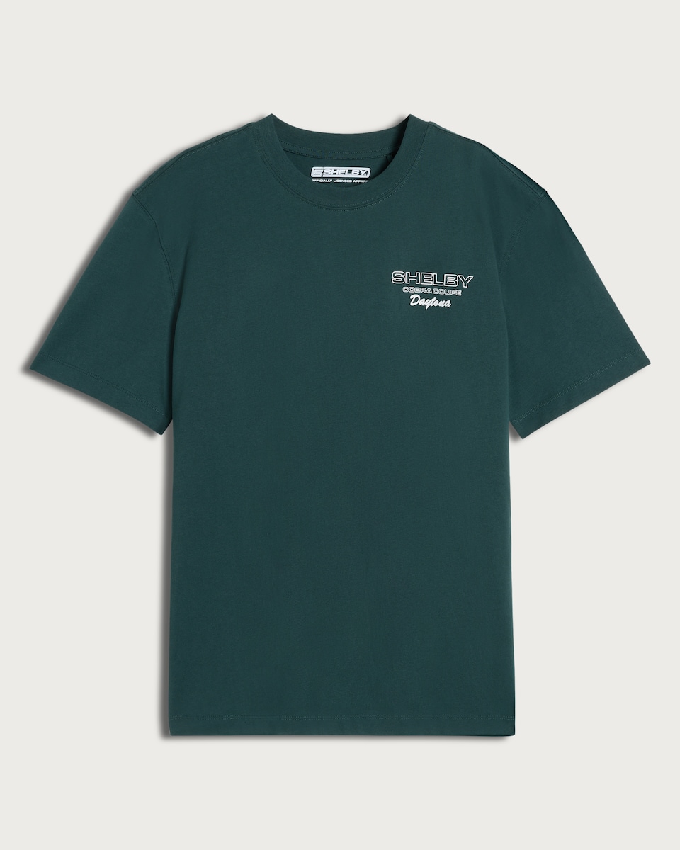 image 1 of Shelby Pure Cotton Daytona Short Sleeved T-Shirt in Green