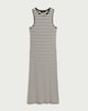 image 4 of F&F Textured Striped Maxi Dress in Multi Brown