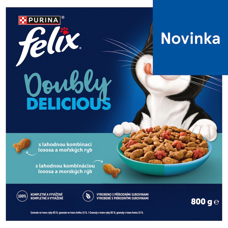 Felix Doubly Delicious with a Delicious Combination of Salmon and Sea Fish, Rich in Beetroot 800 g
