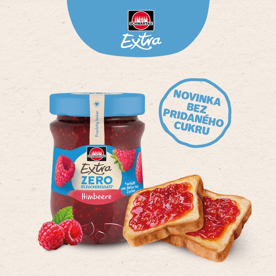 obrázok 1 z Schwartau Extra Zero malina 280 g
