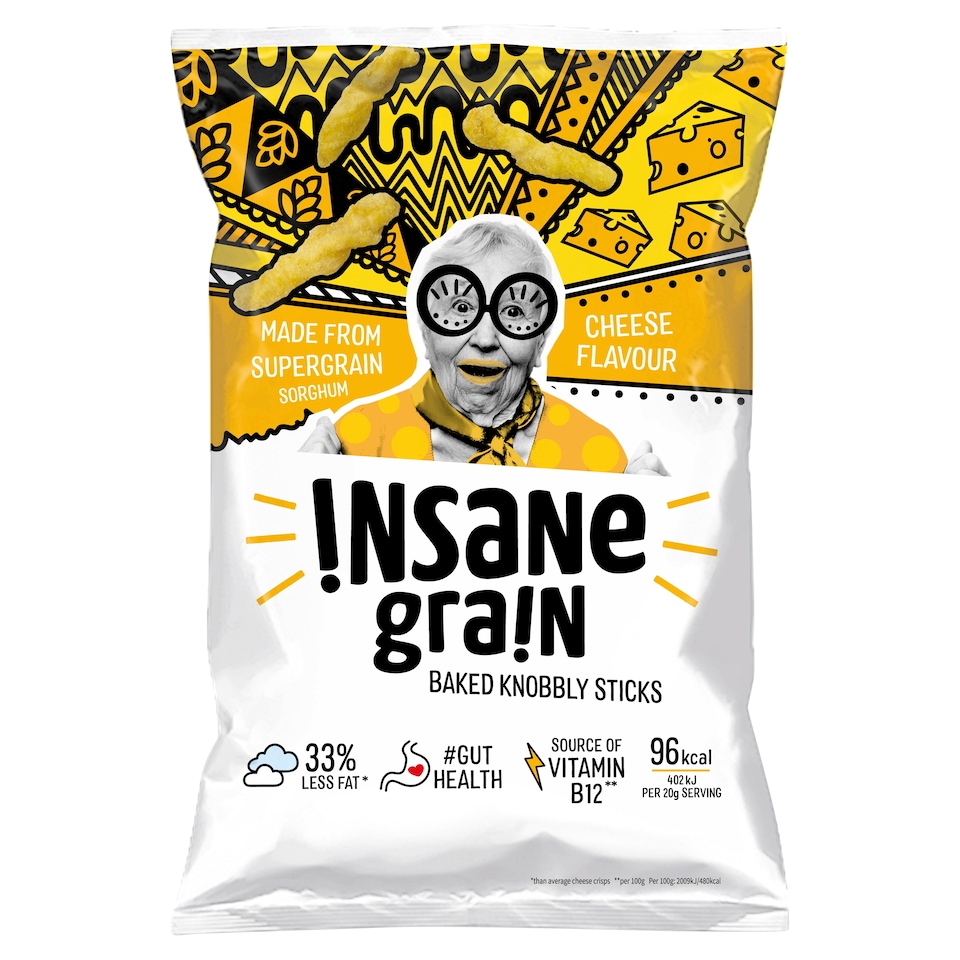 Insane Grain Cheese Flavour Crisps 80g