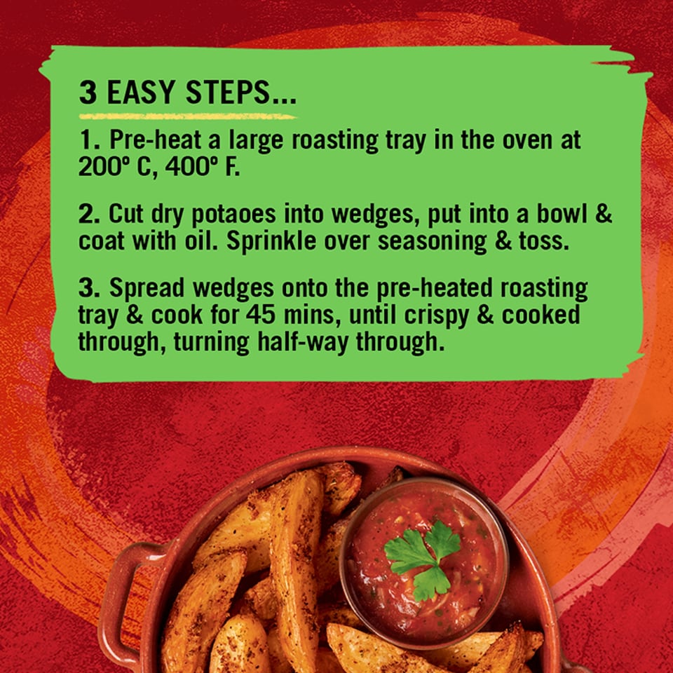 image 1 of Schwartz garlic & Herb Potato Wedges Recipe Mix 38g