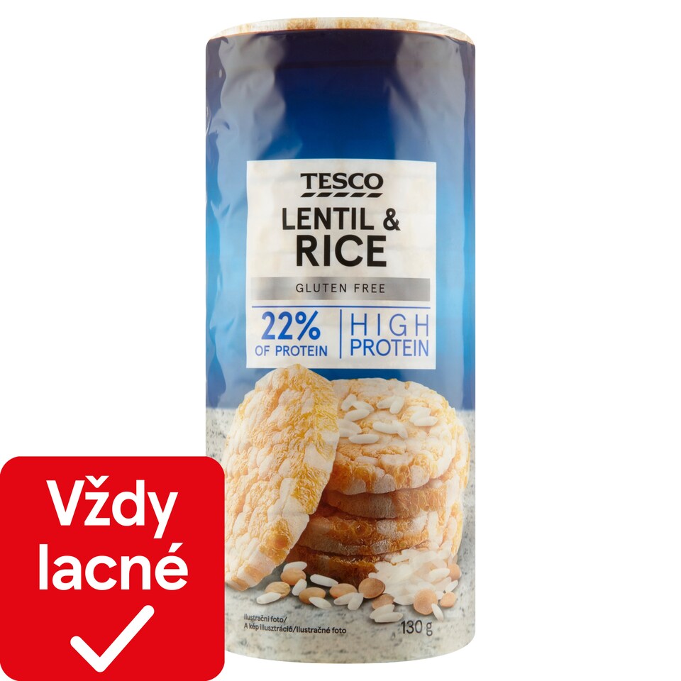 Tesco Šošovicovo-ryžové chlebíčky 130 g