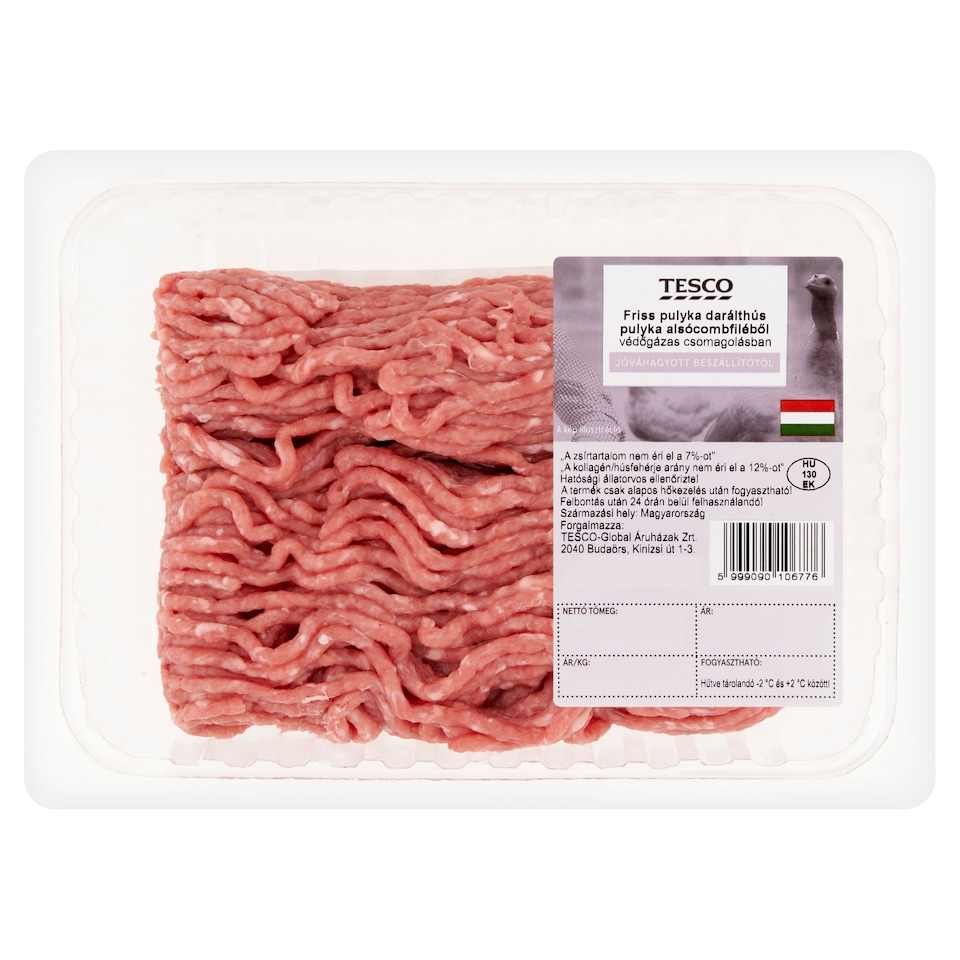 Tesco friss pulyka darálthús pulyka alsócombfiléből 500 g