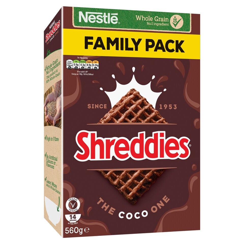 image 1 of Nestle Shreddies Coco Cereal 560G