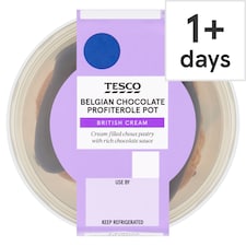 Tesco Belgian Chocolate Profiterole Pot 90g