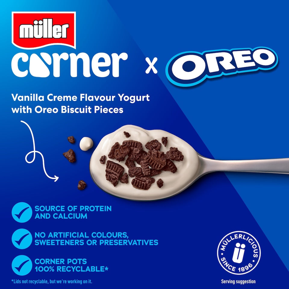 image 1 of Muller Corner Oreo Yogurt 124g