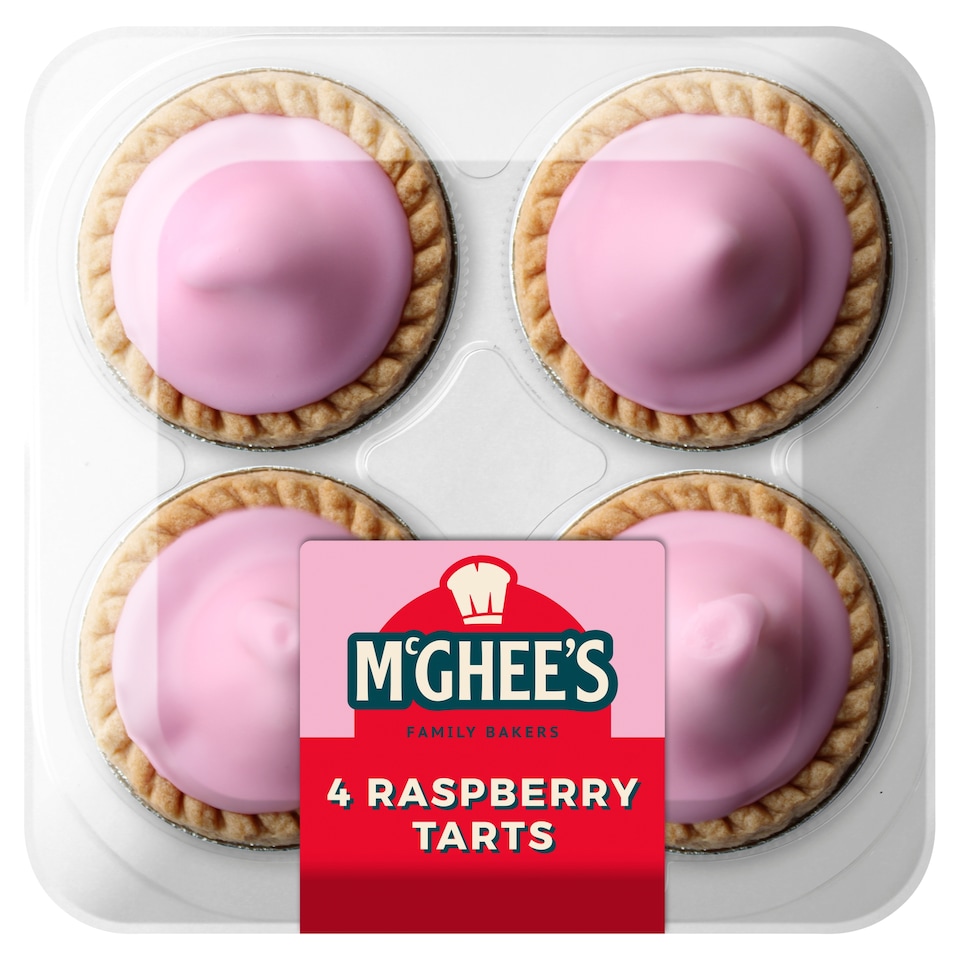 McGhee's Raspberry Tarts 4 Pack