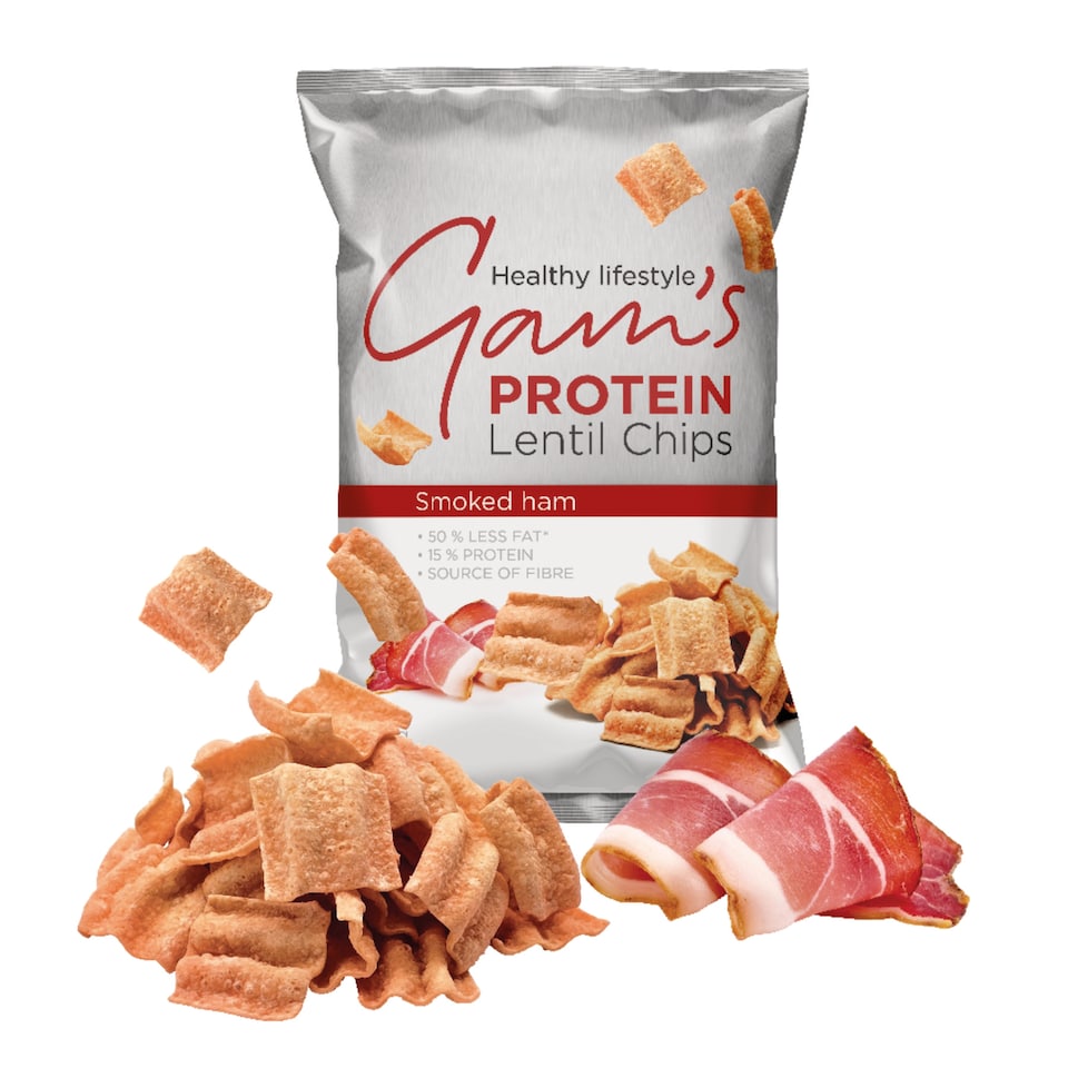 obrázok 1 z Gam's Proteínové šošovicové lupienky s príchuťou údenej šunky 65 g