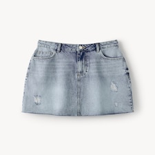 F&F Pure Cotton Denim Mini Skirt in Blue