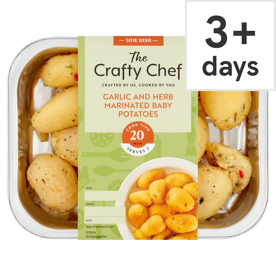 The Crafty Chef Garlic And Herb Baby Potatoes 400G