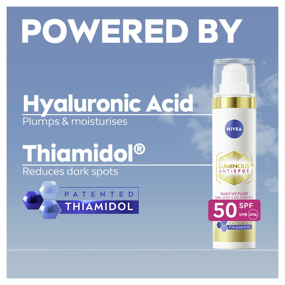 image 1 of NIVEA Luminous 630 Anti Dark Spot Day Cream Moisturiser SPF50 40ml