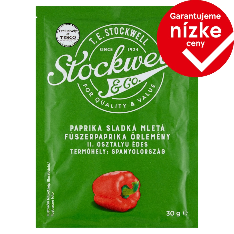 Stockwell & Co. Paprika sladká mletá 30 g