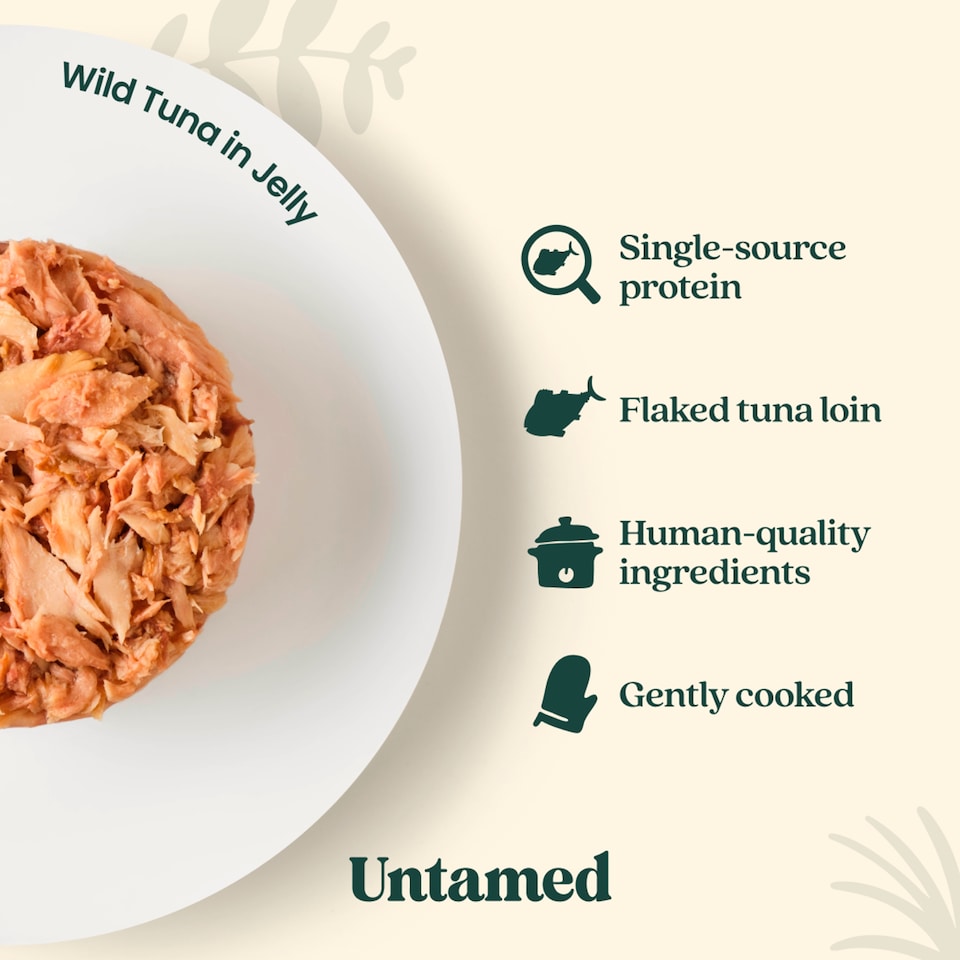 image 1 of Untamed Wild Tuna in Jelly Cat Food 75G