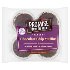 Promise Gluten Free Chocolate Chip Muffin 4 Pack 240G