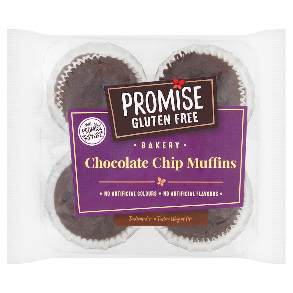 Promise Gluten Free Chocolate Chip Muffin 4 Pack 240G