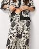 image 1 of F&F Floral Wide Leg Co-ord Trousers in Multi Black