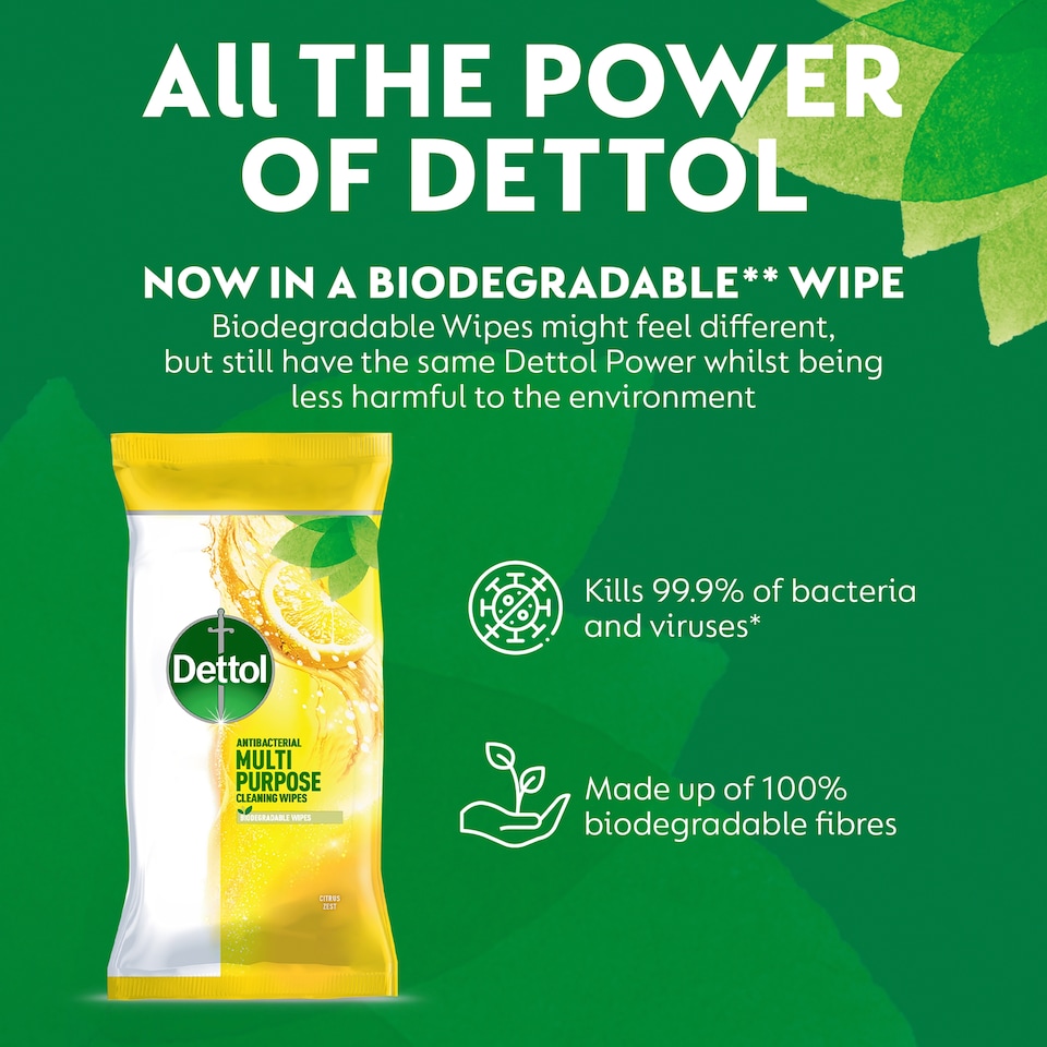 image 1 of Dettol Multi Purpose Citrus Wipes 105S