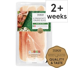 Tesco 6 Prosciutto Crudo Slices 84G