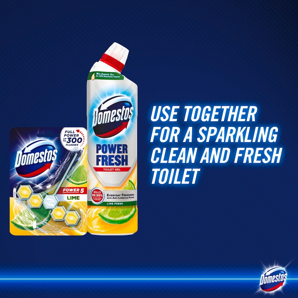 image 1 of Domestos Power Fresh Toilet Gel Lime Fresh 750ml