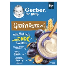 GERBER Non-Dairy Wheat-Oat Porridge Plum 200g