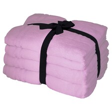 Fox & Ivy 4 Piece Hygro Cotton Tencel Towel Bale Lavender
