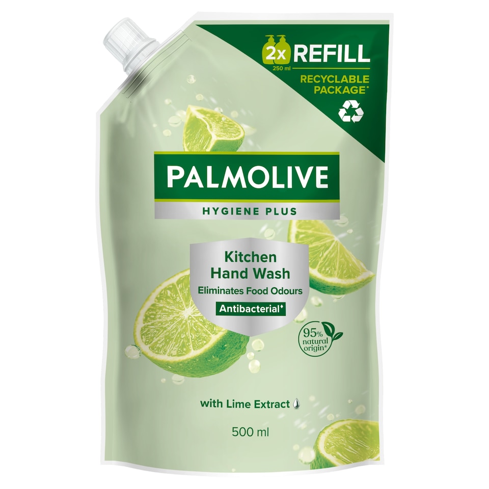 Obrázek 1 pro produkt Palmolive Hygiene+Kitchen tekuté mýdlo s přírodní antibakteriální složkou náhradní náplň 500 ml