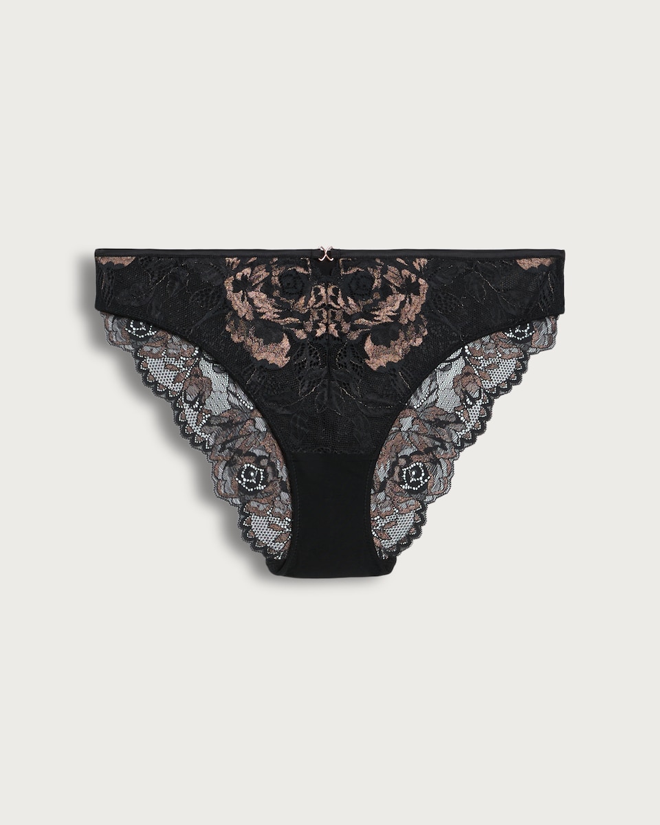 F&F Floral Lace Brazilian Knickers in Multi