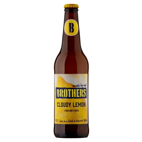 Brothers Cloudy Lemon Cider 500ml (L) Tesco Groceries