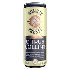Bombay Presse Citrus Collins Lemon Gin Cocktail 250Ml