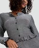 image 1 of OH ME OH MY Metallic Button Up Co-ord Cardigan in Grey